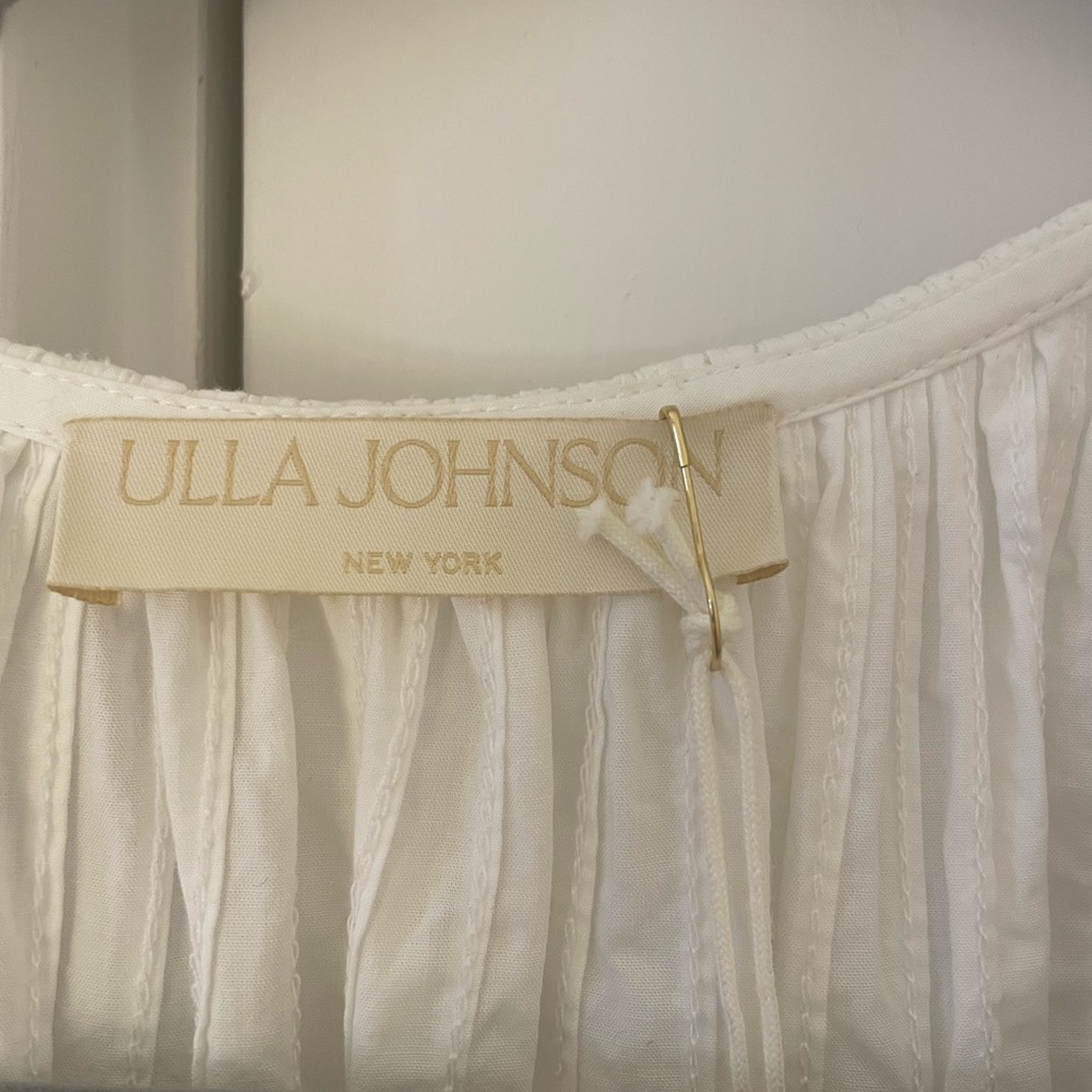 ULLA JOHNSON
Camilla ruffled pintucked cotton-poplin mini dress - Picture 4 of 7